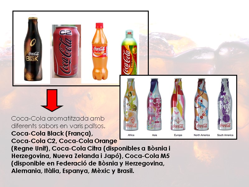 Coca-Cola aromatitzada amb           